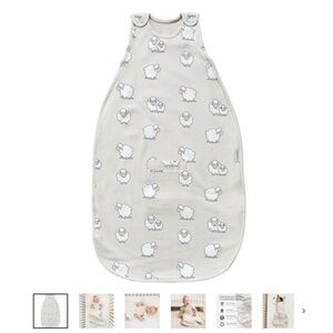 4 Season Ultimate Baby Sleep Bag, Merino Wool & Organic Cotton, Sheep, 2m - 2y